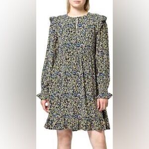 Scotch & Soda Multicolor Long Sleeve Ruffle Dress Sz XS